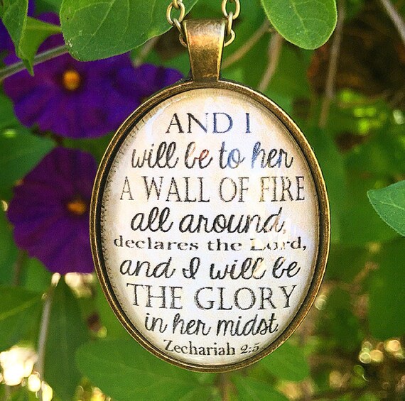 Zechariah 25 Necklace And I will be to her a wall of