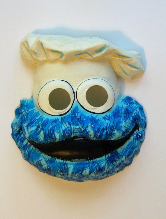 Vintage Halloween Mask Cookie Monster