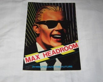 vintage 1986 max headroom 20 minutes into the future book