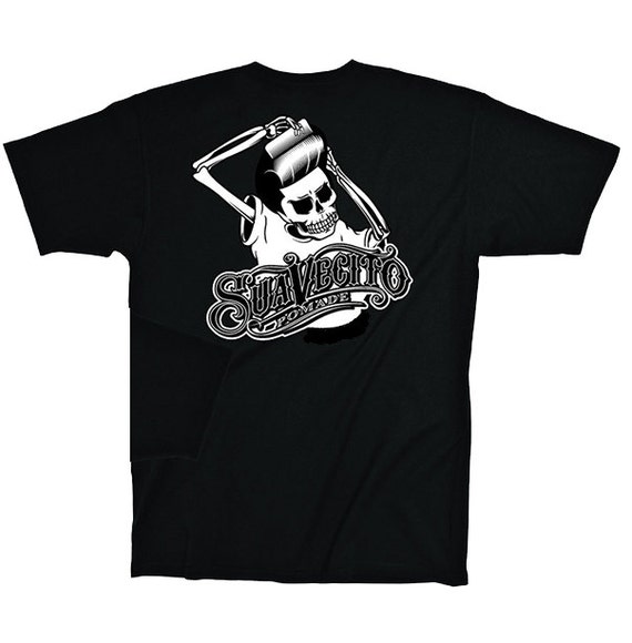Suavecito Pomade Skull Logo T-Shirt by VulgarVillains on Etsy