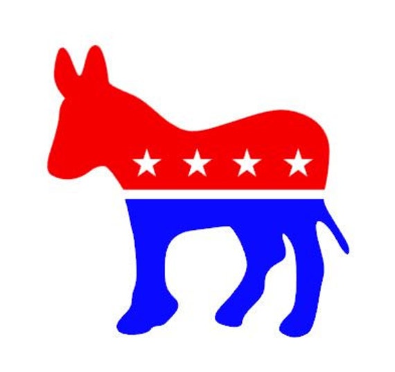 Democartic Party Decal Election 2016 Donkey Decal Bumper