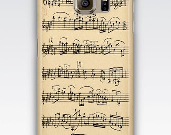 Samsung S6 Case, S6 Edge Case, S7 Case, S7 Edge Case, S5 Case, S4 Case, Samsung Galaxy S3 S4 S5 Case - Vintage Musical Sheet Music Case