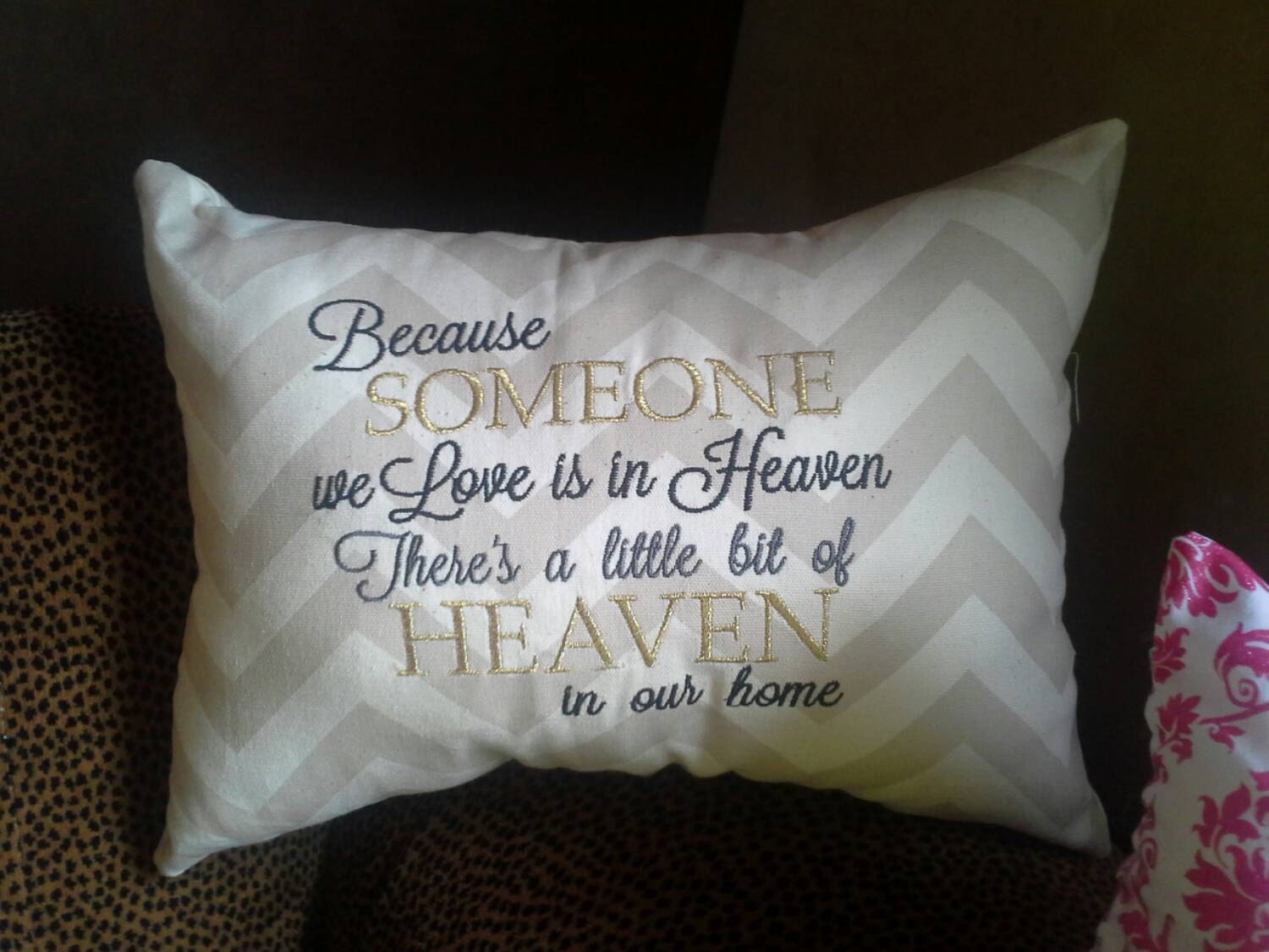 Quote pillow Decorative pillow Grief quote pillow throw