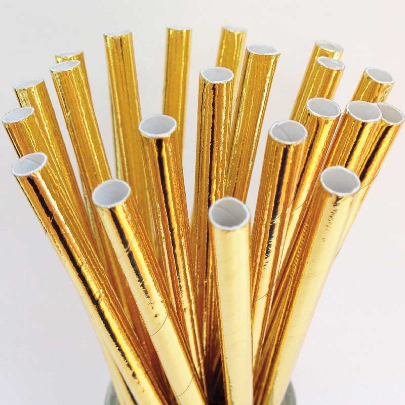 Gold Straws Meri Meri Gold Foil Straws Gold Party Straws