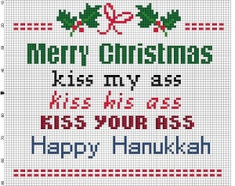 Merry Christmas! - Cross Stitch Pattern - Instant Download