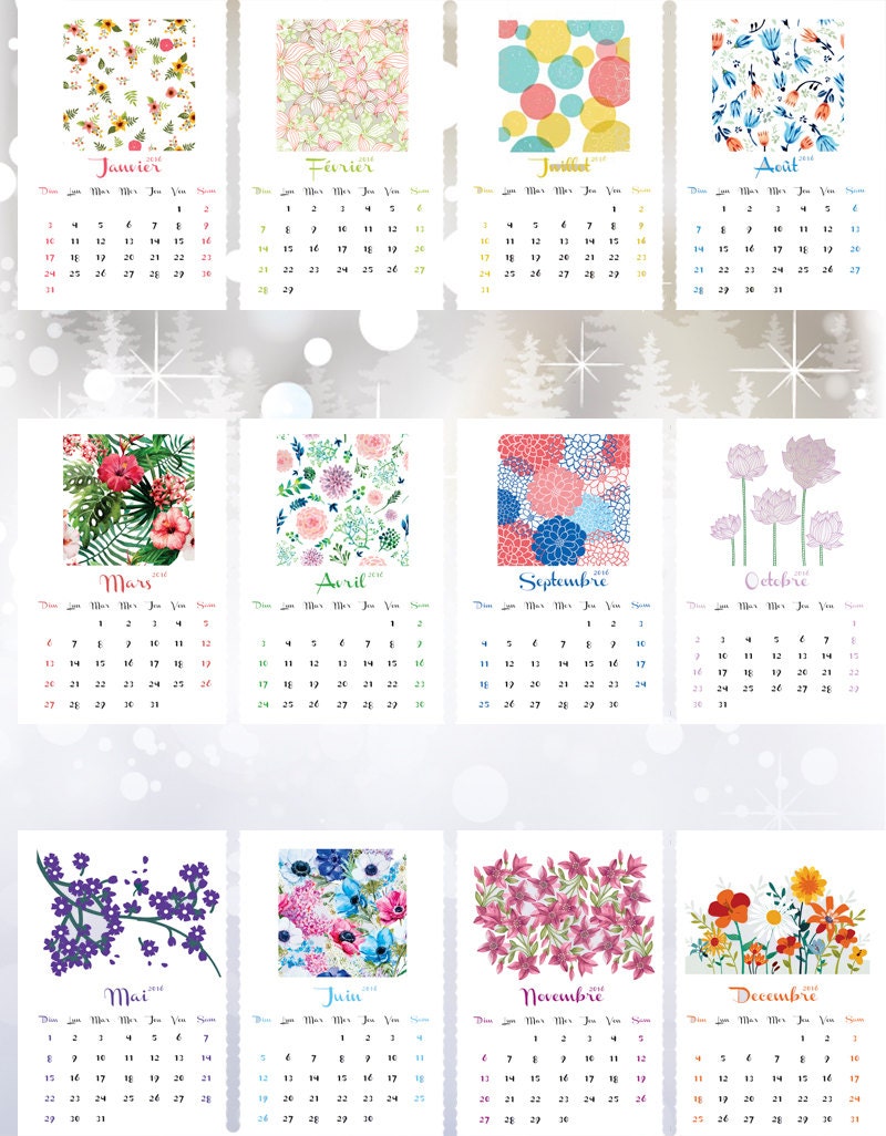 Printable Calendar 2016 Flowers | 2015 2016 calendar flowers printable sept 2015 dec 2016 by Printable Calendar 2016 Flowers | 2015 2016 calendar flowers printable sept 2015 dec 2016 by