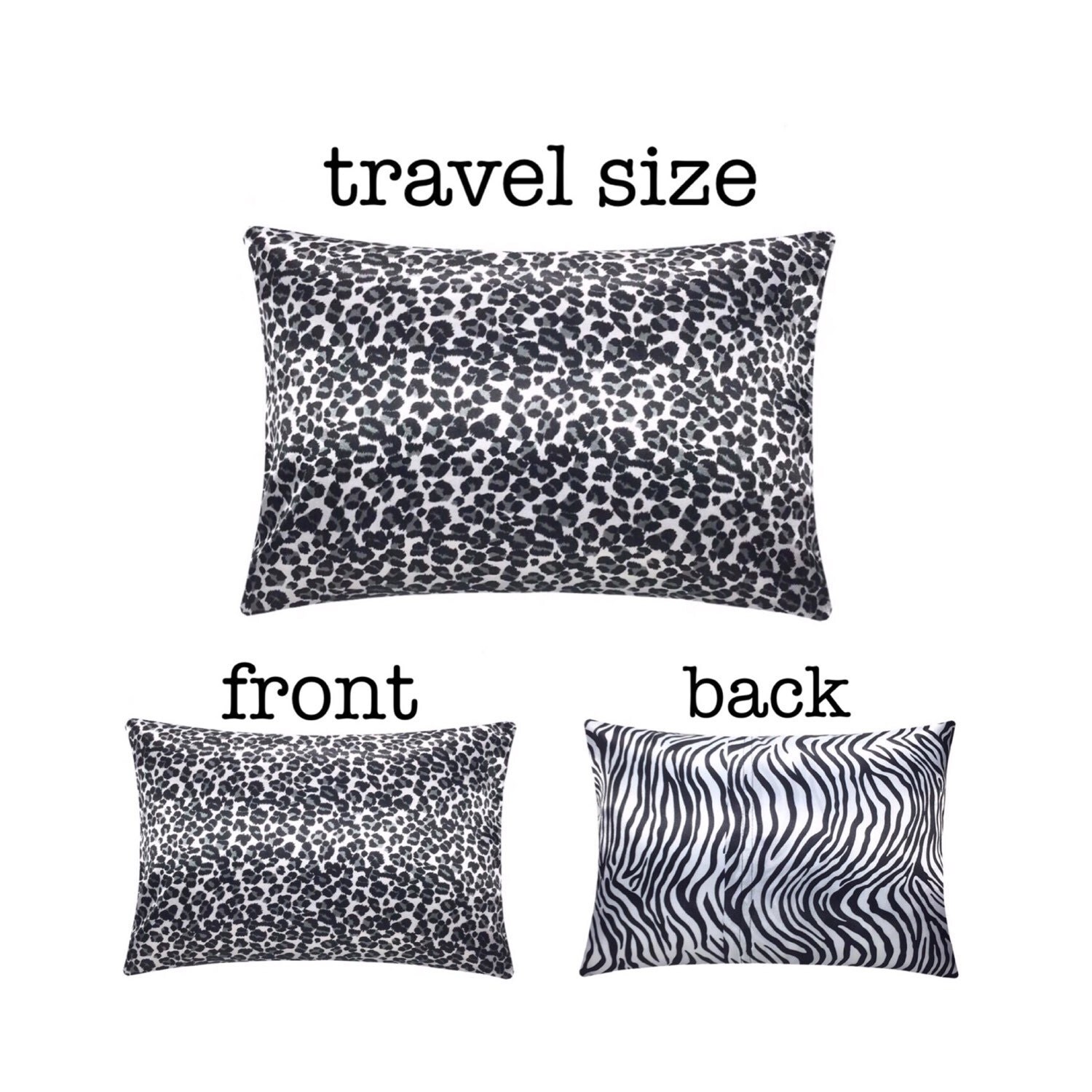 leopard travel pillow