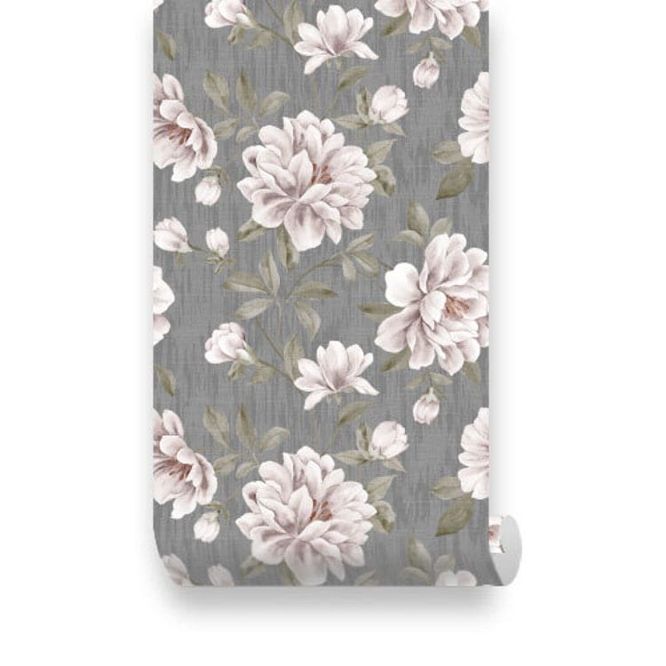 Vintage Floral PEEL & STICK Repositionable Fabric by WallPlays