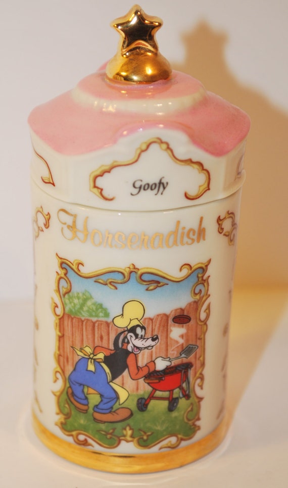 Lenox Walt Disney Fine Porcelain Spice Jar Goofy Horseradish