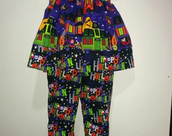 Baby Infant Toddler Girls Halloween Costume NEON Dogs and Cat Black Boutique Shirt and Pants Outfit! Haunted House Bright Outfit