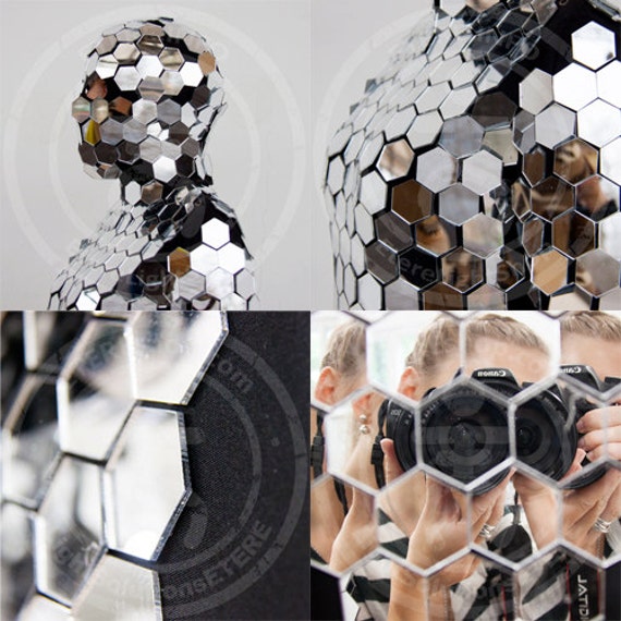 Disco ball flexible mirror costume suit by on Etsy