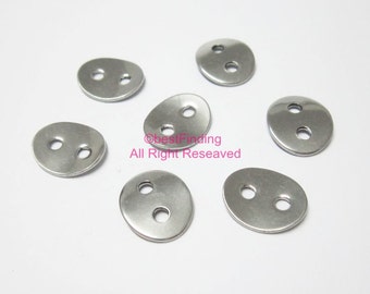 12x14mm Stainless steel button Wrap bracelet fastener Leather bracelet connector