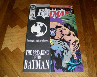 Batman 497, 498, Knightfall 11, 15, (1993), Breaking of Batman, Catwoman DC B1