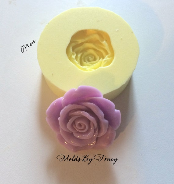 Large 38mm Rose Silicone Mold Mould Soap Mold by ThisNThatByTracy