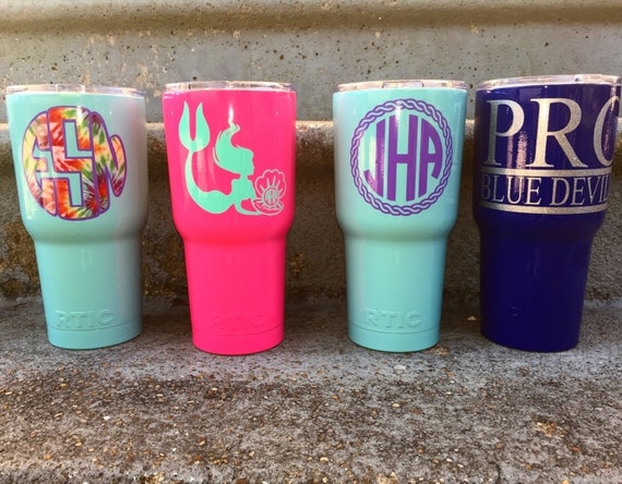 Personalized 30 Oz. RTIC tumblers by DashForward on Etsy