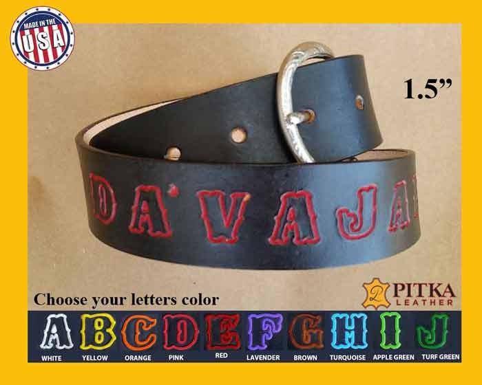 Western Style Belts Men's Name Belts Custom
