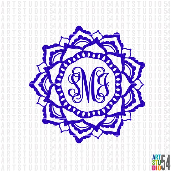 Download Mandala Monogram - Henna Mandala Monogram - Digital File ...