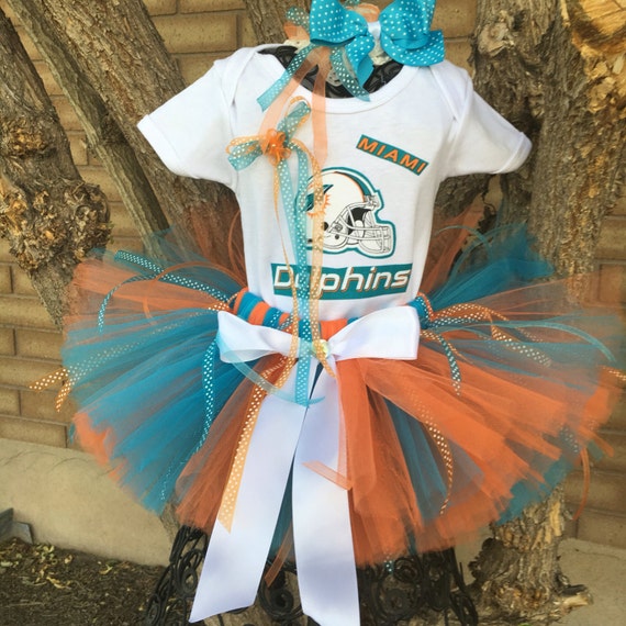 Miami Dolphins Tutu Dress by 4EverTuTu on  , $29.99