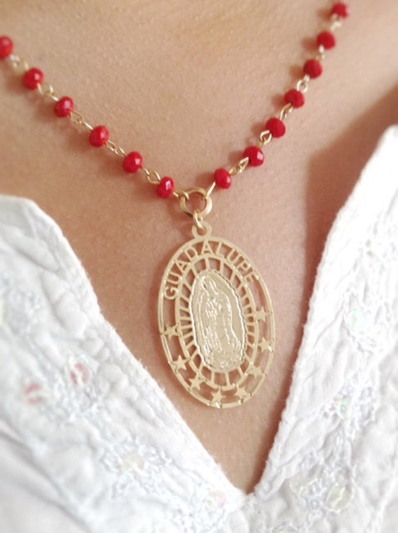 Virgin De Guadalupe Gold Necklace 67