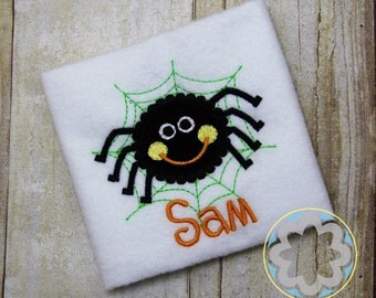 Halloween Spider Fall/Autumn Monogrammed, Personalized Shirt