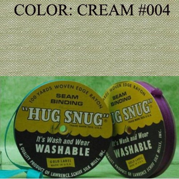 CREAM Hug Snug Seam Binding 100yds Roll 1/2 Wide