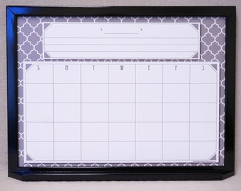 Framed Wall Calendar purple chevron whiteboard wall calendar framed dry erase Framed Wall Calendar purple chevron whiteboard wall calendar framed dry erase