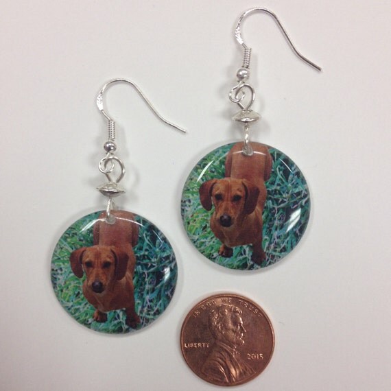 Dachshund or Doxie or Weiner Dog Breed Earrings on sterling