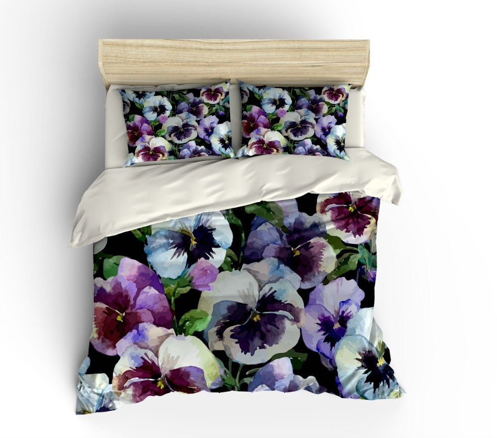 Pansy Passion Bedding Beautiful Floral Duvet Comforter