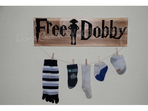 Free Dobby Wood Sign