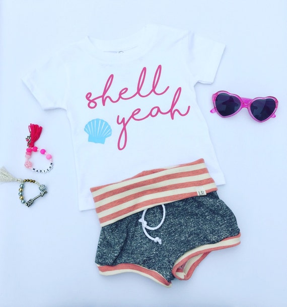 Shell Yeah Tee // Beach // Kids Tee // Kid Shirt // Summer
