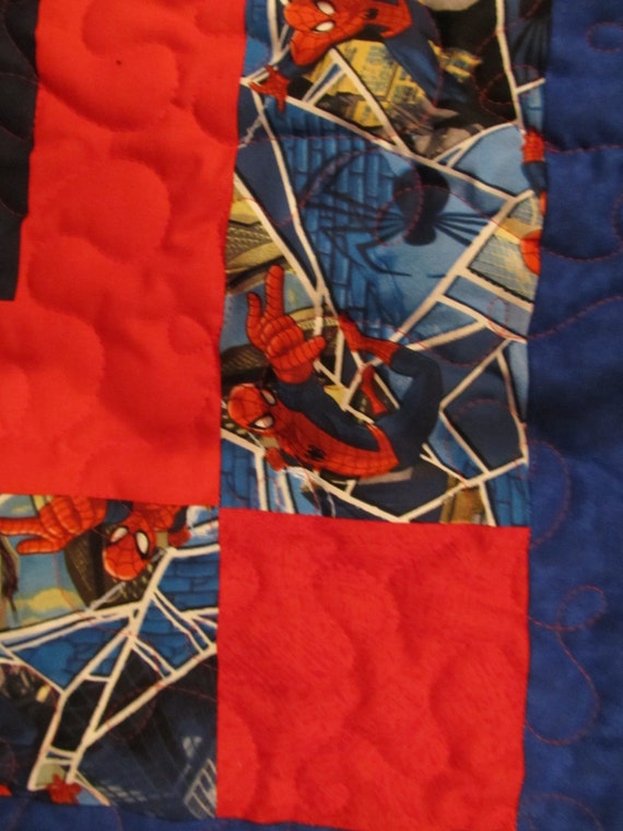 Spiderman Quilt 50 x 57 Marvel