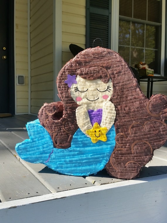 Mermaid Pinata Mermaid Birthday Mermaid Party.