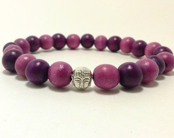 Items similar to Buddha Hamsa Hand wrap bracelet. Zen bracelet, Buddha ...