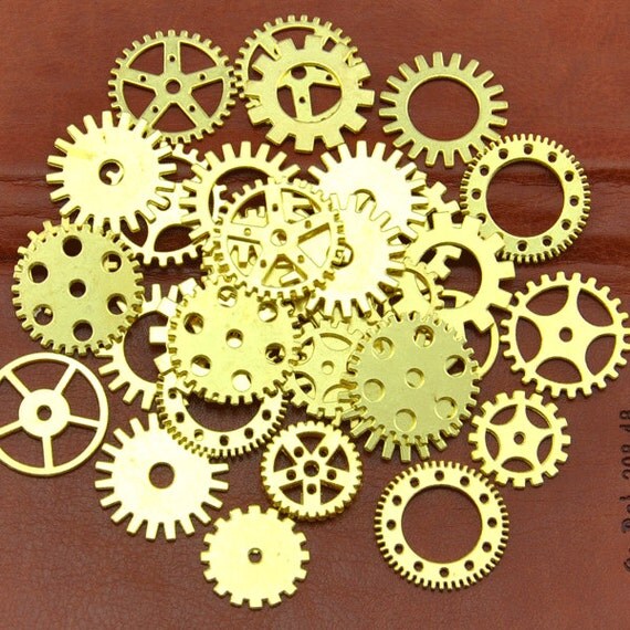 Wholesale Mix 100 pcs Vintage steampunk Charms Gear Pendant Gold plated Fit Bracelets Necklace DIY Metal Jewelry Making---G1743-1 by DIYbeads4u steampunk buy now online Wholesale Mix 100 pcs Vintage steampunk Charms Gear Pendant Gold plated Fit Bracelets Necklace DIY Metal Jewelry Making---G1743-1 by DIYbeads4u steampunk buy now online