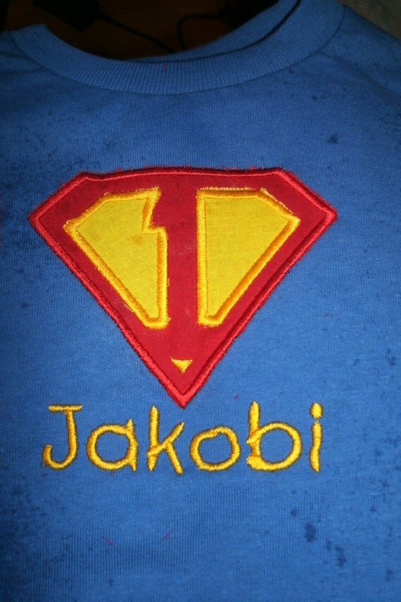 superman number birthday personalized shirt custom made any
