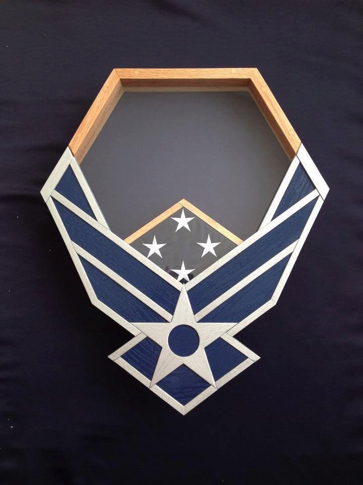 shadow box air force engineer badge
