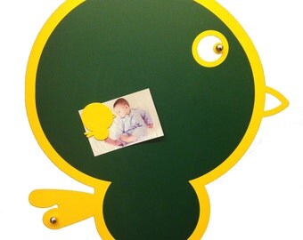 CHICKEN CHALKBOARD MAGNETIC - yellow