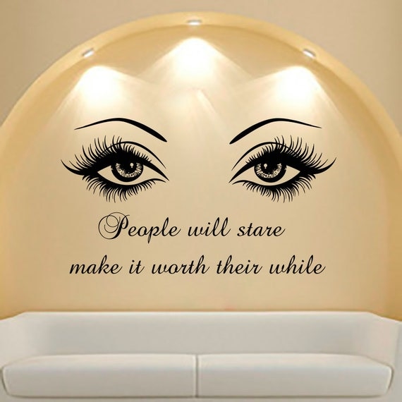 Wall Decal Quote Beauty Salon Make Up Girl Woman By Cozydecal