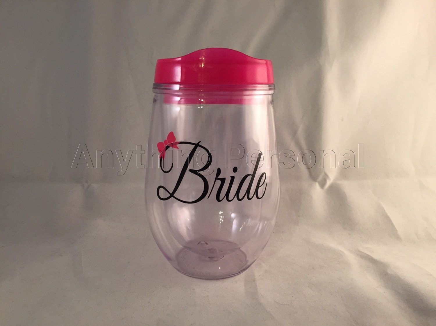 Bride Cup Wine Tumbler Personalized Cup Bridal Cup Bride
