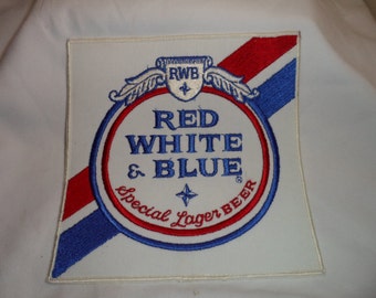 7" Red White & Blue Special Lager Beer Patch