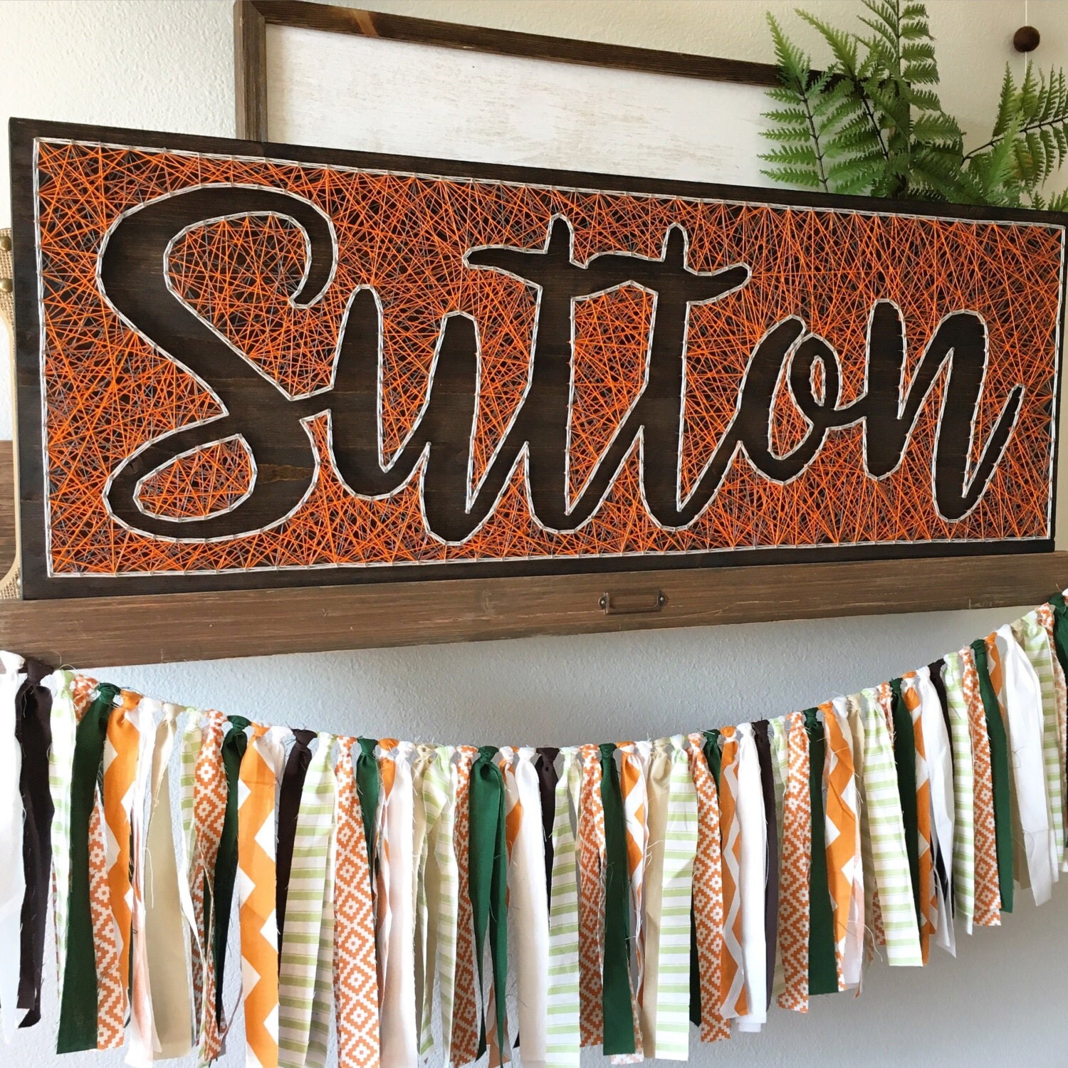 String Art Name Board Negative Space LARGE Board Reverse