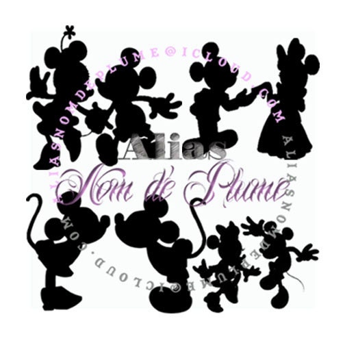 Download Mickey & Minnie Inspired Silhouette Set SVG JPEG PNG Cutting