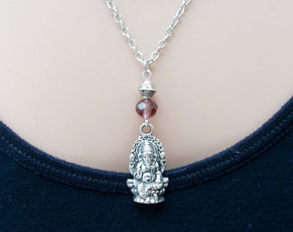 silver ganesh necklace festival jewellery silver necklace