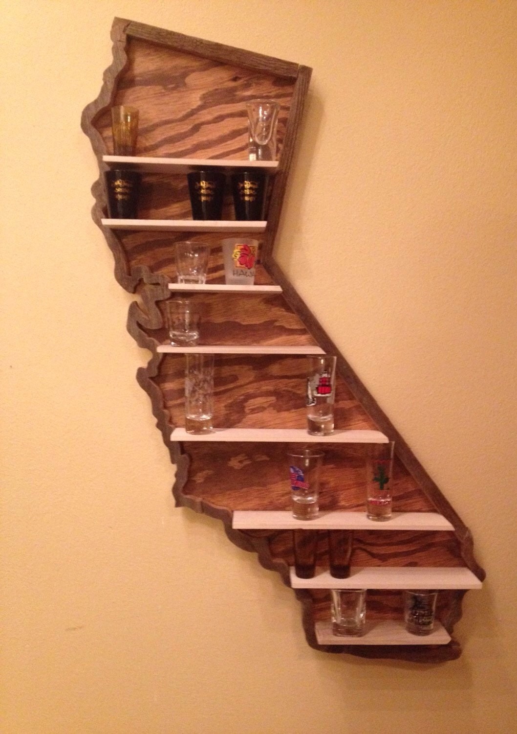 State Shot Glass Shelf