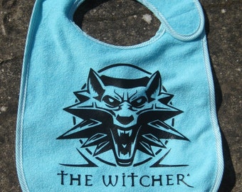 the witcher video game geek baby bib