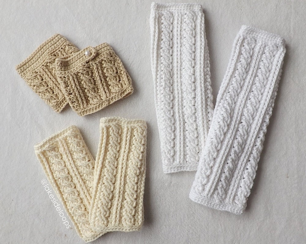 Crochet Pattern - Lennon Cable Leg Warmers and Boot Cuffs ...