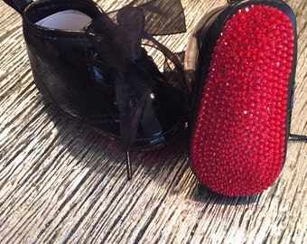 Christian Louboutin Inspired RED BOTTOM Crystal by TheGlamBaby