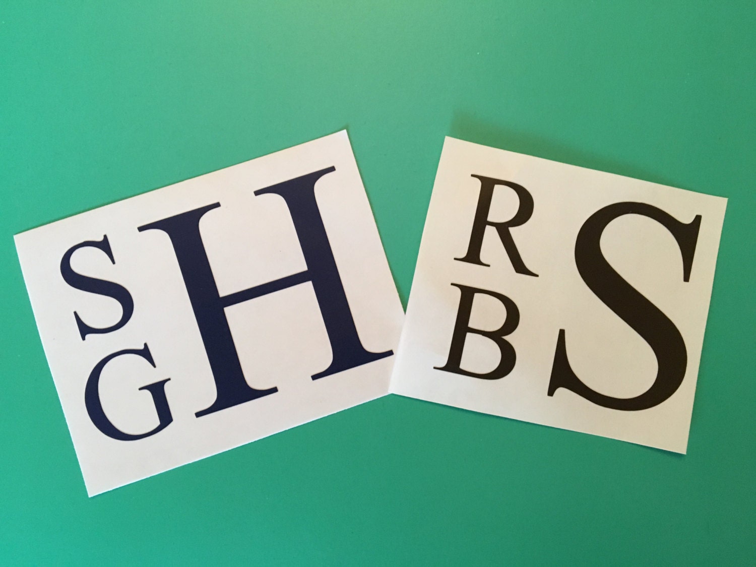 Boy's Monogram Men's Monogram Monogram Sticker