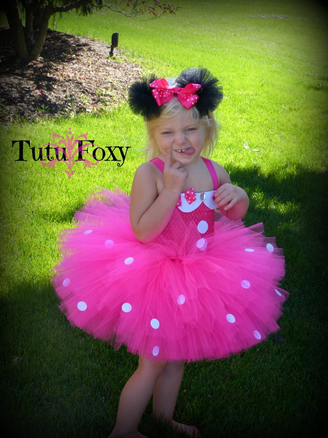 Minnie Mouse inspired Tutu Dress Minnie Mouse Inspired