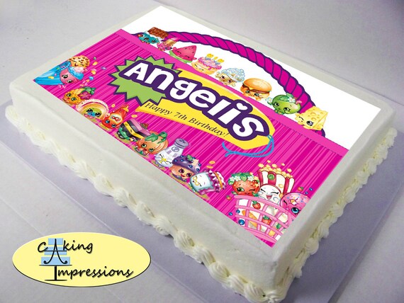 Items similar to Shopkins Edible Image Cake Topper on Etsy